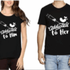 Addicted To Her Addicted To Him Couple T Shirt