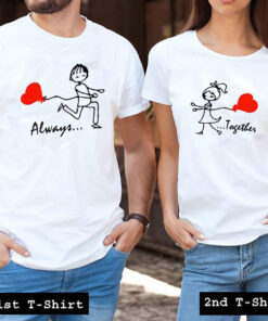 Always together couple tshirt
