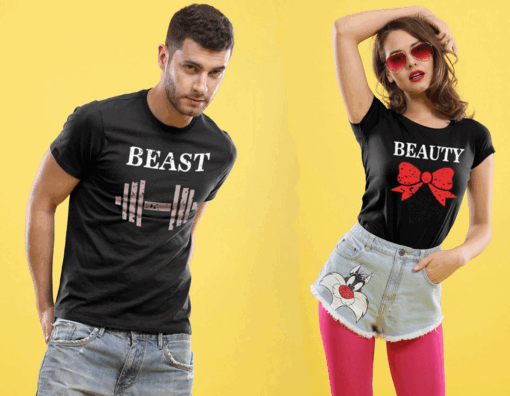 Beauty and Beast T Shirt