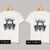 Bone Heart Art T Shirt