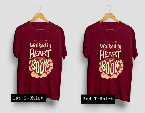 Heart Went Boom T Shirt