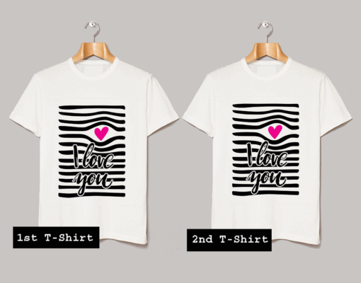 I Love You Lines T Shirt