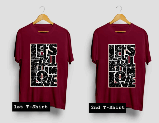 Lets Fall In Love T Shirt