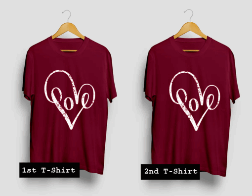 Love Typography T Shirt