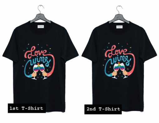 Love Wins Couple T Shirt