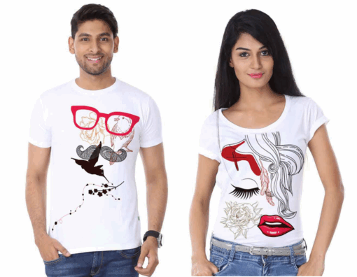 Masculine and Feminine Couple T Shirt