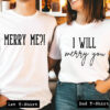 Merry me couple tshirt