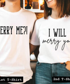 Merry me couple tshirt