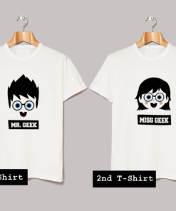 Mr. Geek Miss Geek T Shirt