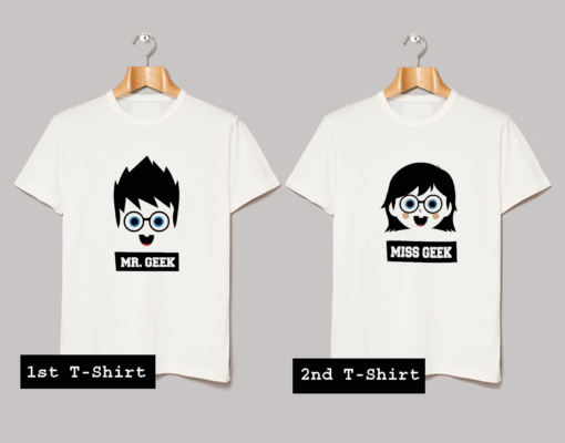 Mr. Geek Miss Geek T Shirt