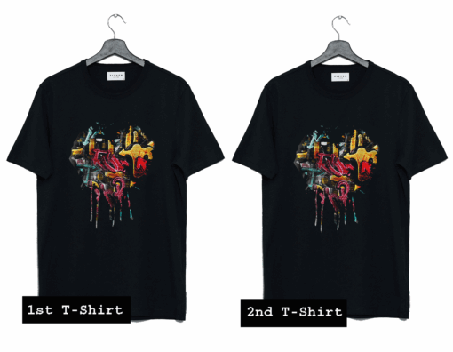 Splash Heart T Shirt