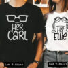 carl and ellie couple tshirt