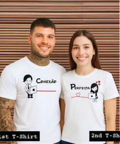 conexao perfeiya couple tshirt
