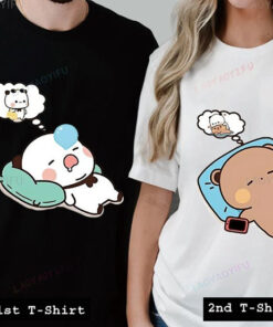 cute sleep couple tshirt
