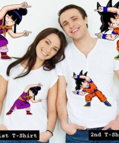 goku y milk tshirt couple