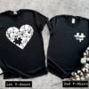 him puzzle couple tshirt
