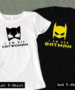 i am his catwoman and her batman couple tshirt