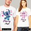 i love my stitch couple tshirt