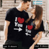 i love you tshirt couple