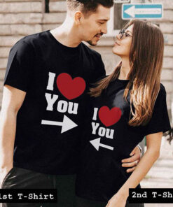 i love you tshirt couple