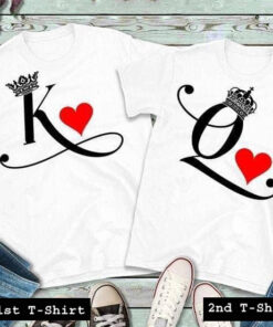 king queen love tshirt couple