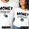 money maker spender tshirt couple