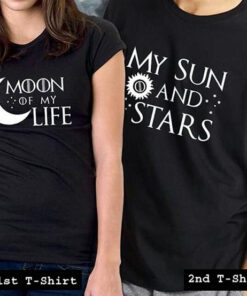 moon of life tshirt couple