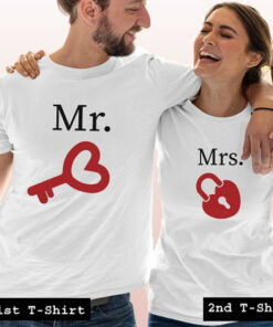 mr mrs key couple tshirt