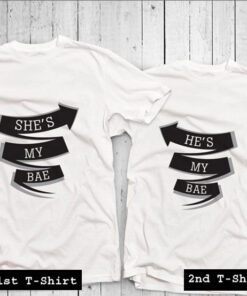my bae couple tshirt