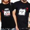 nutella bread love couple tshirt