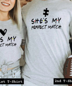 perfect match couple tshirt