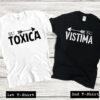 su toxica and su vistima couple tshirt