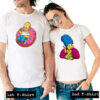 the simpsons tshirt couple