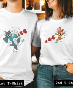 tom and jerry love tshirt couple