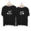 Awesome Couple Text Couple T-Shirt thd