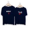 Beauty and Beast Couple T-Shirts thd