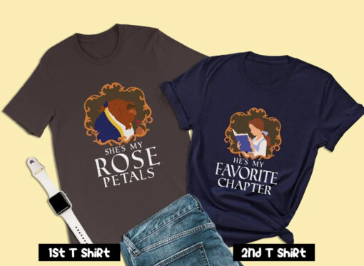 Beauty and the Beast Couples T Shirt