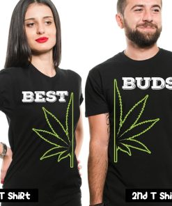 Best Buds Cannabis Marijuana Couple T Shirt