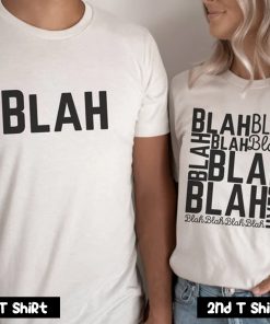 Blah Blah Blah Couple T Shirt