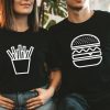 Burger And Fries Couple Shirts ce