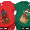 Chicken Christmas Couple T Shirt
