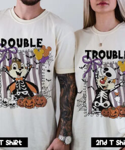 Chip & Dale Double Trouble Couple T Shirt