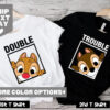 Chip and Dale Double Trouble Couple T Shirt