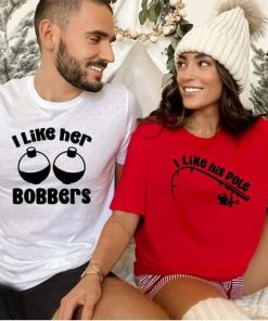 Funny Couples Shirts Fishing Lover thd
