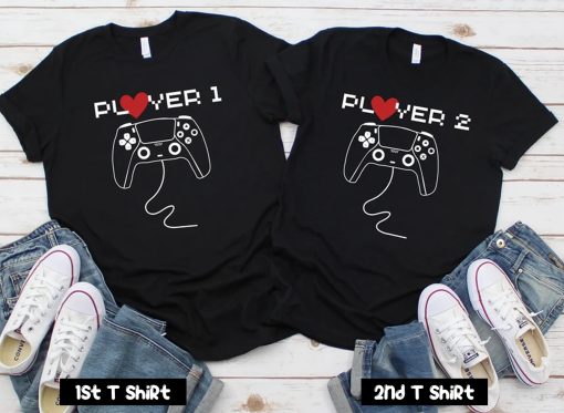 Games Player Couple T Shirt