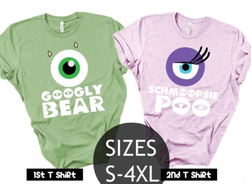 Googly Bear and Schmoopsie Poo Couple T Shirt