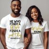 He Who Finds Couple Matching Shirt ce