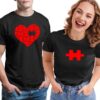 Heart Puzzle Matching Shirt Couple thd