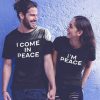 I Come In Peace Couples Matching Shirt ce