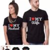 I LOVE MY HUSBAND WIFE - T-Shirt thd